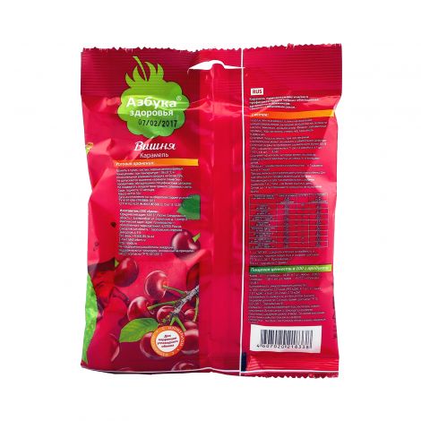 Азбука Здоровья леденцы без сахара с натуральным соком Вишня 50г №2