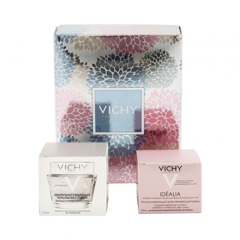Виши набор Идеалия крем для лица для нормальной/комбинированной кожи 50мл+маска очищающая 75мл VRU04149