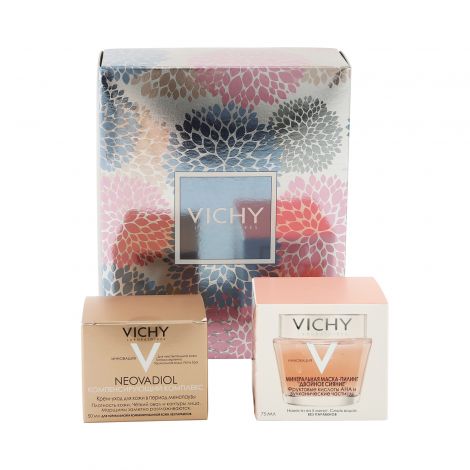 Виши набор Неовадиол компенсирующий для норм./комб.кожи 50мл+маска-пилинг Двойное сияние 75мл VRU04146