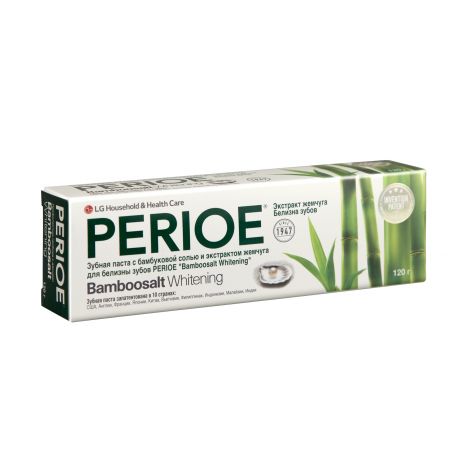 Перио паста зубная с баммбуковой солью и экстрактом жемчуга для белизны зубов 120г №2