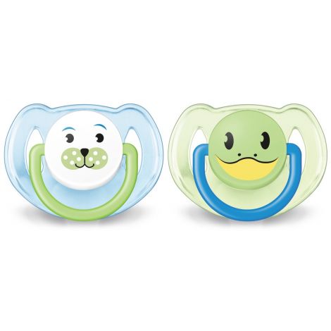Авент пустышка Классик Животные от 6 до 18мес. для мальчиков №2 SCF182/14