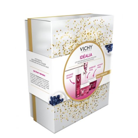 Виши Идеалия набор крем дневн.для норм. и комб.кожи 50мл+бальзам ночн.восстан.50мл+пилинг ночн.для чувствительной кожи 100мл VRU05064