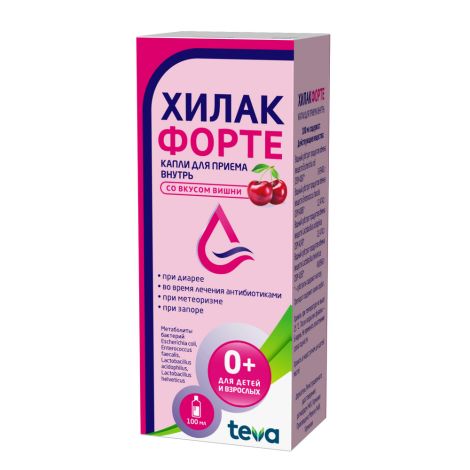 Хилак форте капли вишня 100мл №2