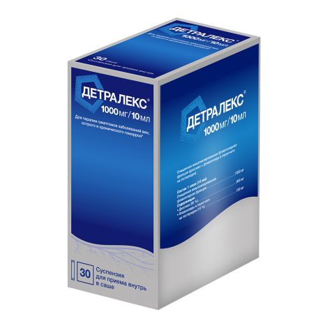 Детралекс суспензия для приема внутрь 1000мг/10мл саше  №30 №3