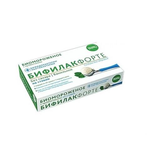 Десант здоровья биомороженое Бифилак Форте кисломолочное на стевии ванильное б/сах 315г