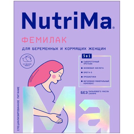 Фемилак напиток молочный для беременных/кормящих женщин манго 350г