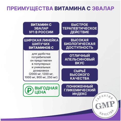 Витамин С 1200мг №10 таб.шип. №2