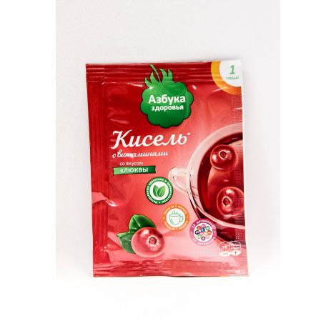 Азбука Здоровья кисель детский Витошка витамины/кальций для детей дошкольного/школьного возраста со вкусом клюквы 25г