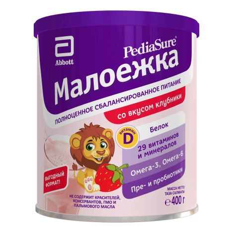 ПедиаШур малоежка клубника 400г