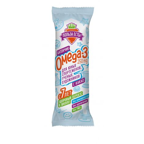 Польза Есть батончик с омега 3 банан 25г