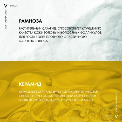 Виши Деркос Денси-Солюшнс Уплотняющий восстанавливающий бальзам для густоты и объема истонченных волос с церамидами 200мл №3