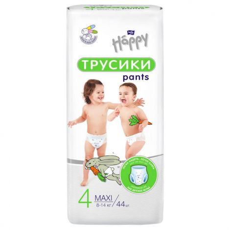 Белла подгузники-трусики Хеппи макси 8-14кг №44