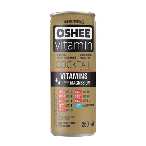 Ригла напиток Оши витамины коктейль со вкусом гуавы/апельсина газ. 250мл