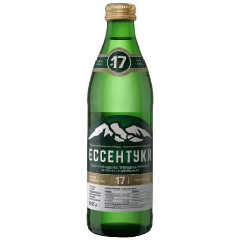 Ессентуки вода минеральная №17 стекло 0,45л