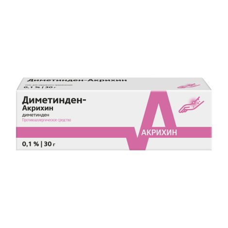 Диметинден-Акрихин гель д/наруж.прим. 0,1% 30г
