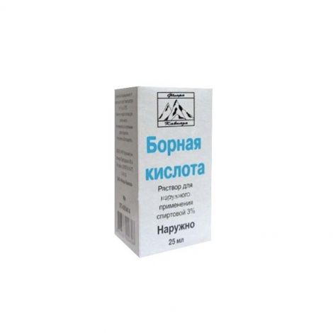 Борная к-та р-р спиртовой 3% 25мл