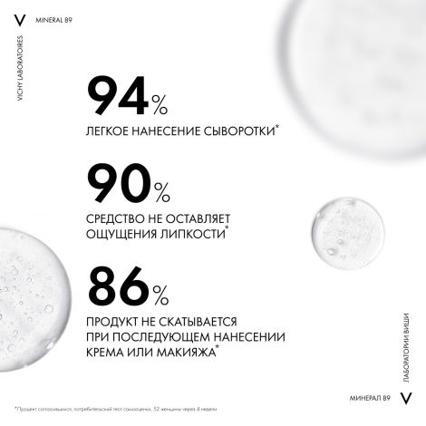 Виши Минерал 89 Пробиотик Укрепляющая и восстанавливающая сыворотка-концентрат для лица с гиалуроновой кислотой 30мл №4