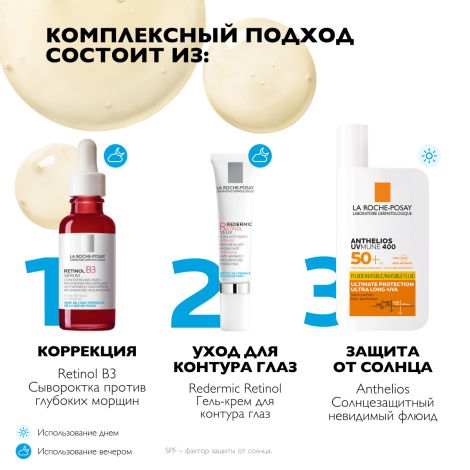 Ля Рош-Позе Ретинол В3 Интенсивная антивозрастная сыворотка для лица против глубоких морщин 30мл №6