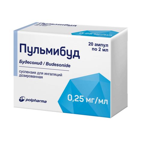 Пульмибуд сусп. д/ингал. доз. 0,25мг/мл 2мл N20 №2