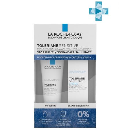 Ля Рош-Позе Толеран Сенситив крем увл. для чувст. кожи 15мл+Толеран Гель-Уход очищ. для умыв. 50мл VRU11130