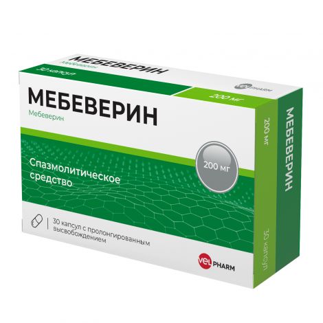 Мебеверин Капс. Пролонг. 200мг №30 – Купить В Аптеке По Цене 496.