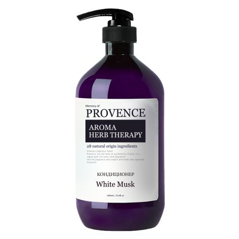Memory of PROVENCE White Musk Кондиционер для всех типов волос для интенсивного восстановления структуры волос 1000мл