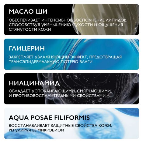 Ля Рош-Позе Липикар Синдет АП+ Липидовосстанавливающий очищающий крем-гель для лица и тела у взрослых, детей и новорожденных младенцев, рефил (сменный блок) 400мл №5