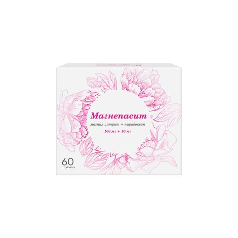 Магнепасит таб.п/о плен. 100мг+10мг №60