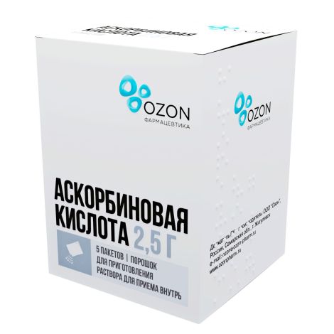 Аскорбиновая кислота пор. д/п/р/д/п/в 2,5г №5 №2