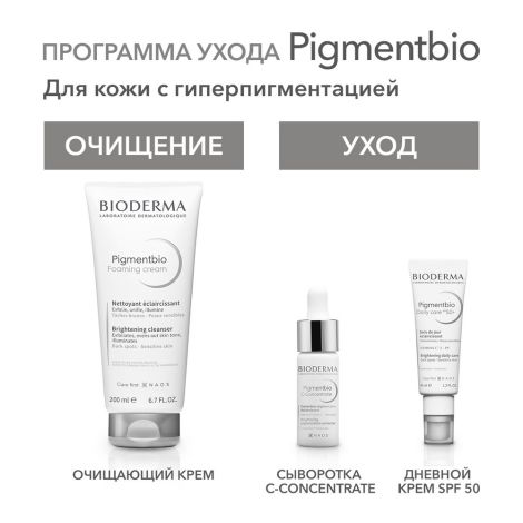Биодерма Пигментбио осветляющий и очищающий крем 200мл 28912B №8