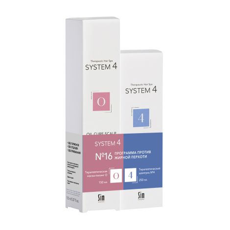 Система 4 набор программа против жирной перхоти № 16 шампунь терапевт. 4 250мл/маска отшелуш О 150мл