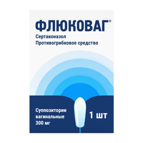 Флюковаг суппозитории вагинальные 300мг № 1