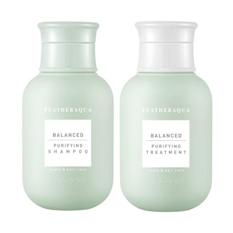 FEATHERAQUA дорожный набор балансир. Очищ. комплекс J7/C7 Balanced Purifying Shampoo J7 шампунь 80мл+Balanced Purifying Treatment C7 кондиц. 80мл