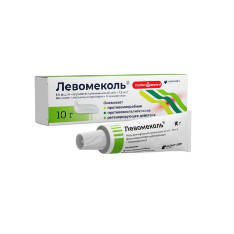 Левомеколь мазь для нар. прим. 0,04/г+0,0075/г 10г №4
