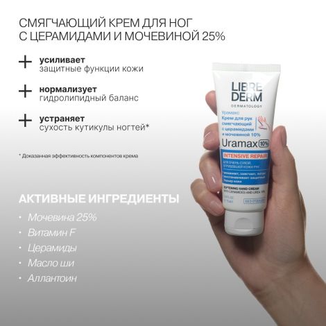 Либридерм Урамакс крем для рук смягч. с церамидами и мочевиной 10% 75мл №2