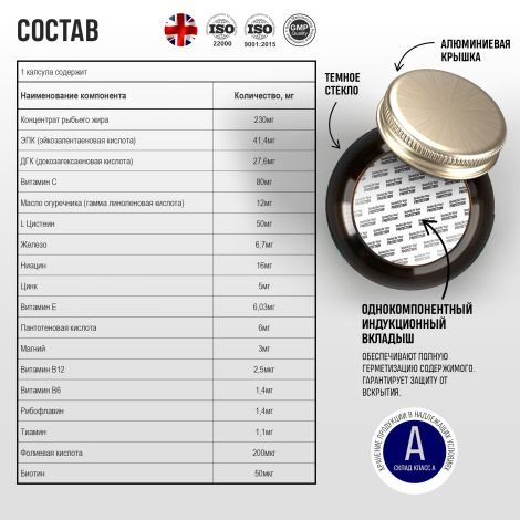Грассберг Кожа Волосы Ногти капсулы массой 748 мг № 60 №4