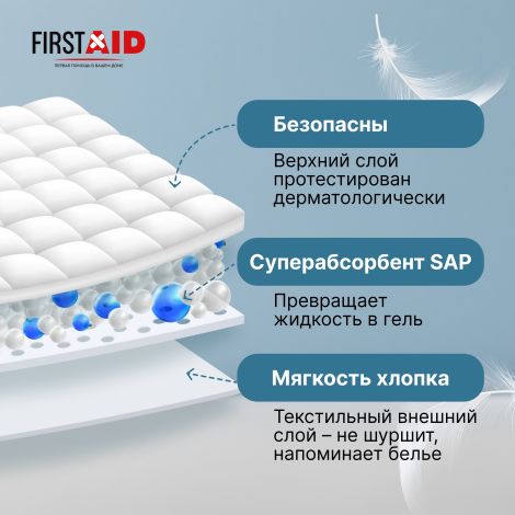 Ферстэйд подгузники для взрослых р.XL № 10 №3