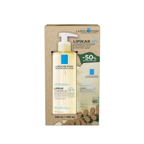 Ля Рош-Позе набор Липикар масло для душа 400мл+рефил 400мл