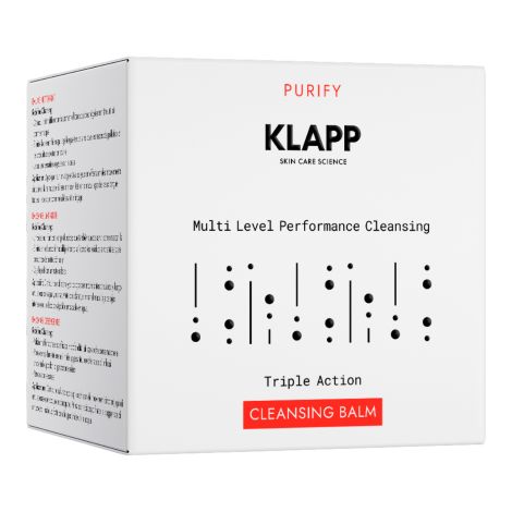 KLAPP SKIN CARE SCIENCE CORE Purify Multi Level Performance Cleansing очищающий бальзам 50мл №2