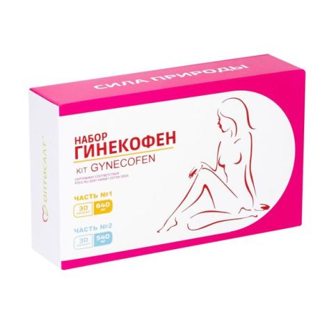 Гинекофен набор часть № 1 капсулы 640мг № 30 /  часть № 2 капсулы 540мг № 30 Бад