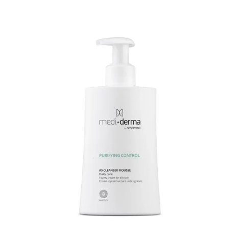 SESDERMA MEDI+DERMPURIFYING CONTROL AS Cleanser mousse крем-пенка для умывания для жирной кожи 200мл