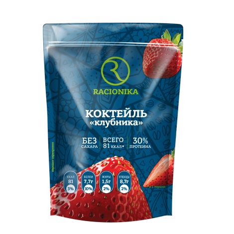 Рационика Диет коктейль диетический клубника 275г