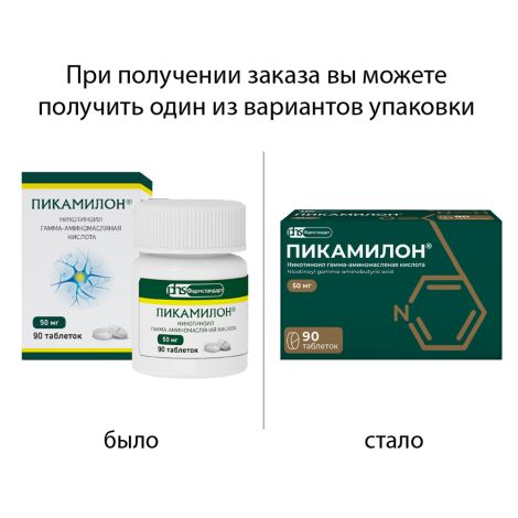 Пикамилон таблетки 50мг № 90 №2