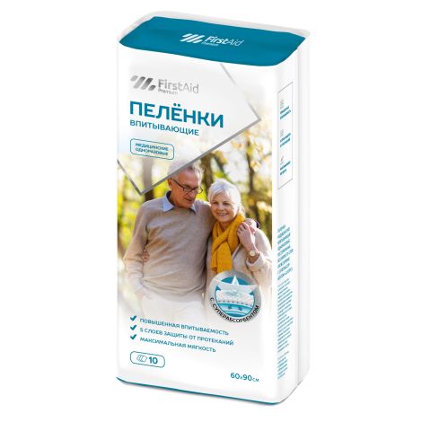 Ферстэйд премиум пеленки впитывающие с суперабсорбентом 60х90см № 10 №6