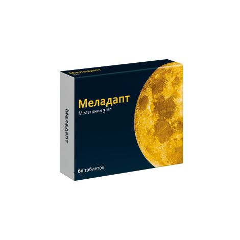 Меладапт таблетки покрытые оболочкой пленочной 3мг № 60