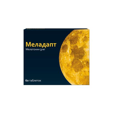 Меладапт таблетки покрытые оболочкой пленочной 3мг № 60 №3