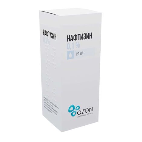 Нафтизин кап. назальный 0,1% флак. 20мл