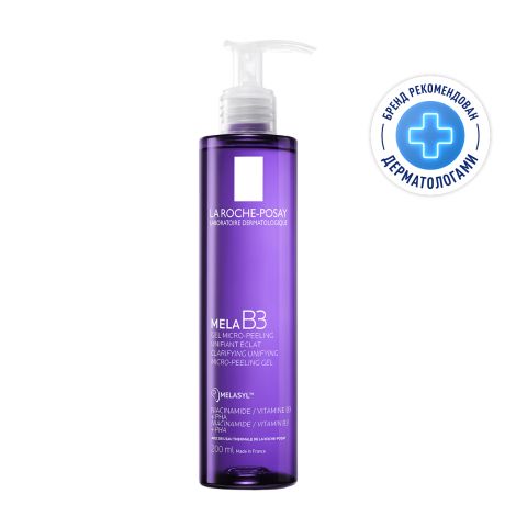 Ля Рош-Позе Мела B3 Очищающий гель-пилинг для умывания кожи лица против пигментации и пигментных пятен 200мл