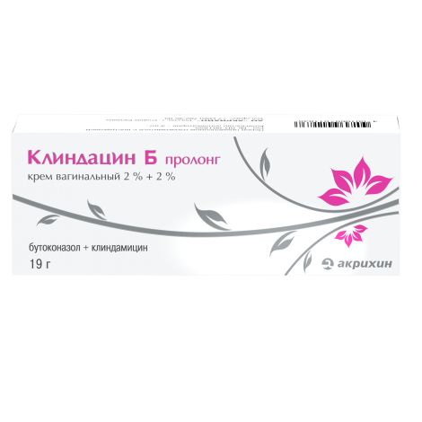 Клиндацин Б пролонг. крем ваг. 2%+2% 19г
