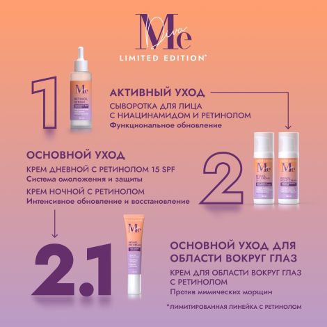 Медива ЛИМИТЕД ЭДИШН крем для области вокруг глаз с ретинолом 15мл №6